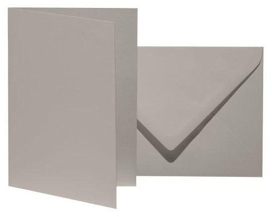 artoz Faltkarten mit Briefumschlägen DIN B6 zement
