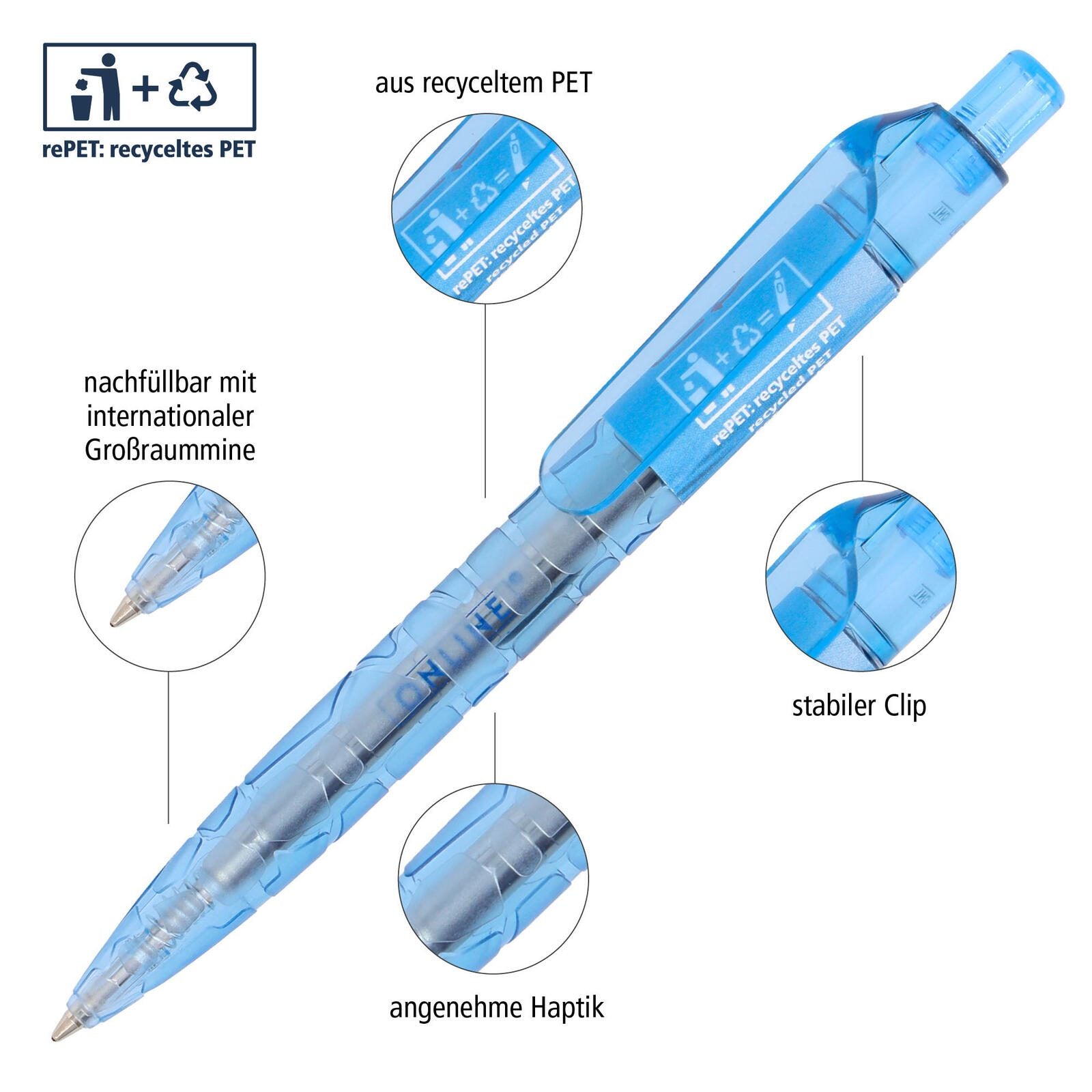 ONLINE® Kugelschreiber 0.6 mm Blau