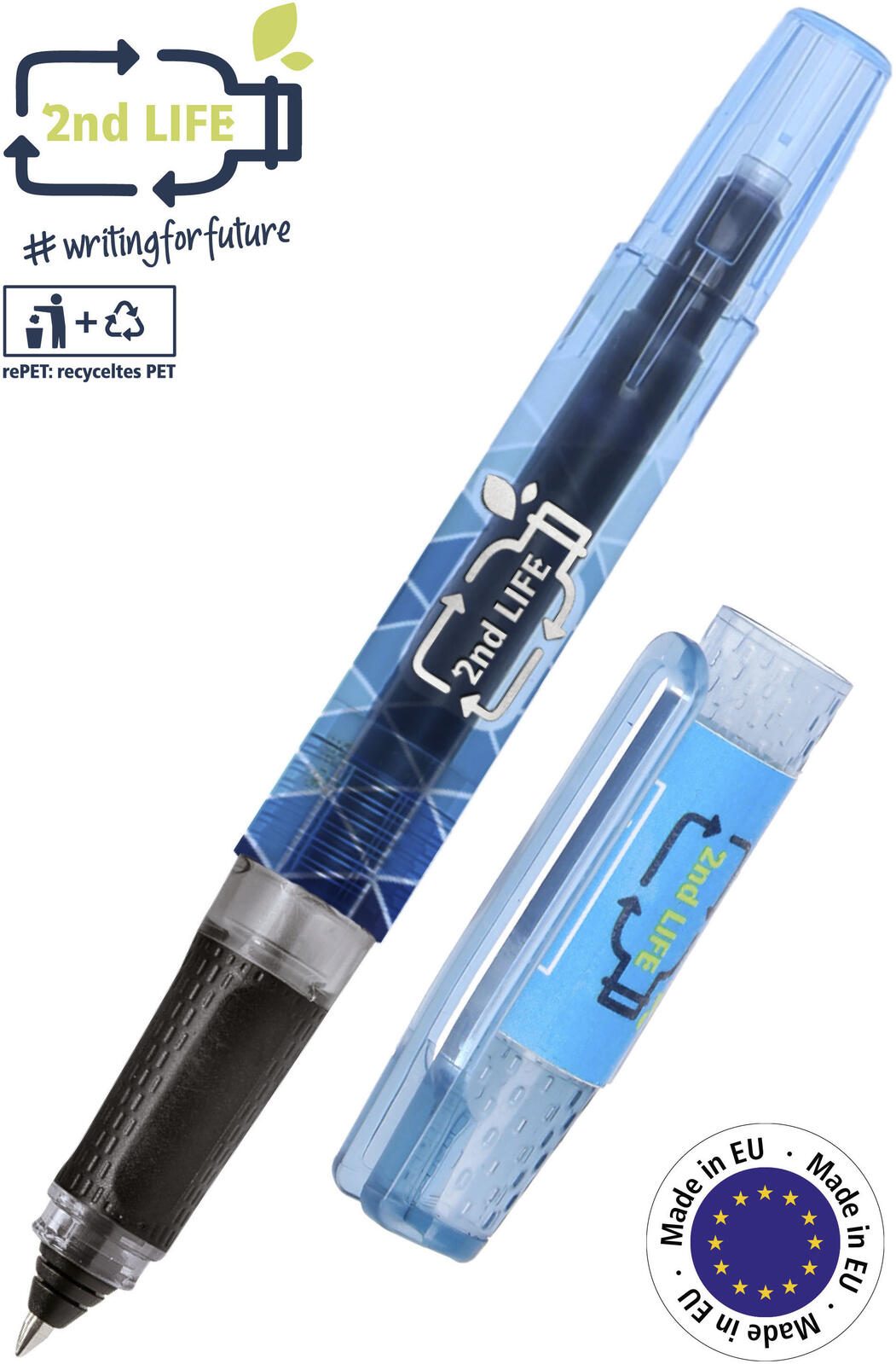 ONLINE® 54201/3D 2nd LIFE Tintenroller 0.75 mm Blau