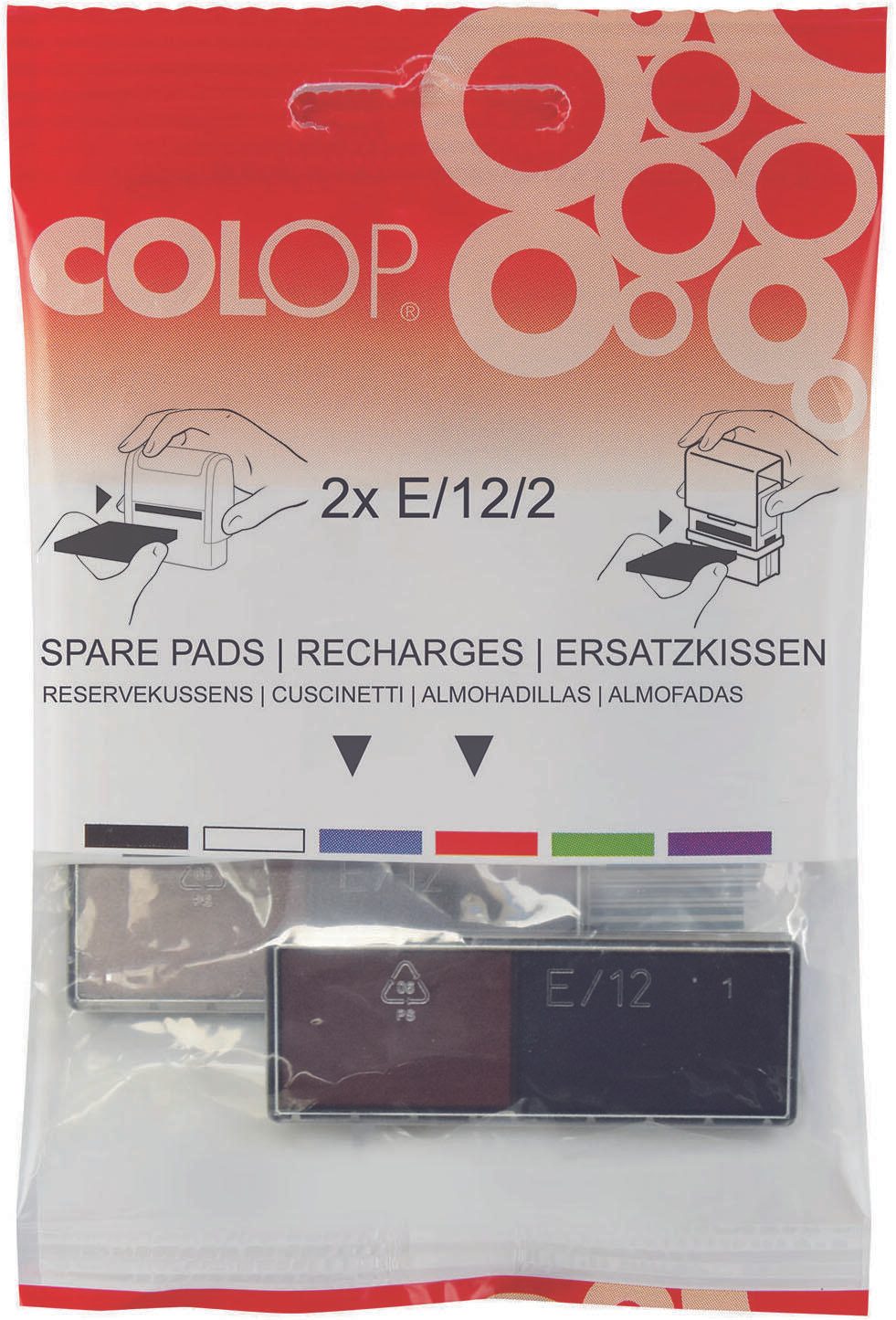 COLOP Ersatzstempelkissen 5,5 x 0,8 cm blau/rot