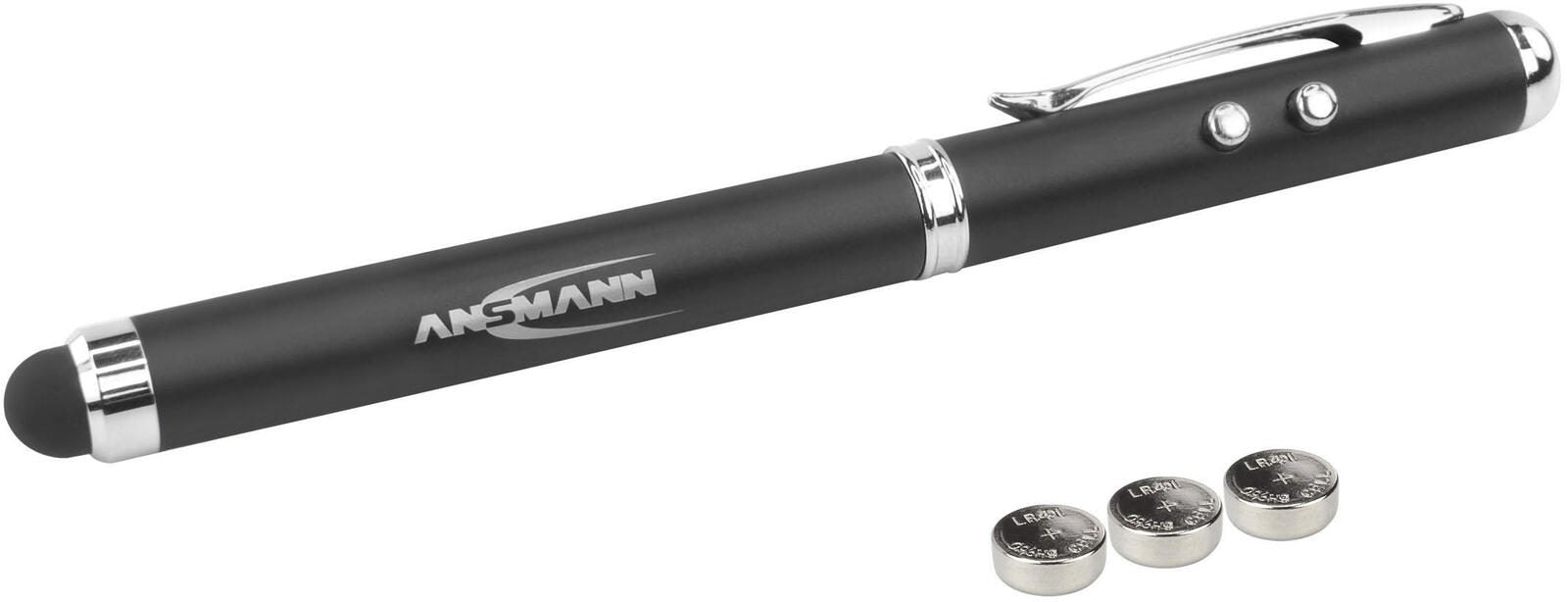 ANSMANN Eingabestift 4in1 Stylus Touch schwarz