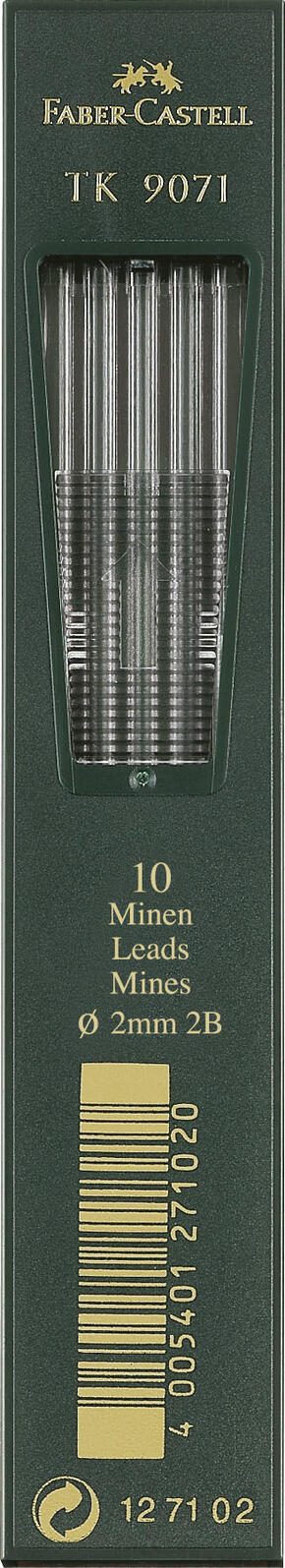 FABER-CASTELL Fallminen-Bleistiftminen 2B 2.0 mm schwarz