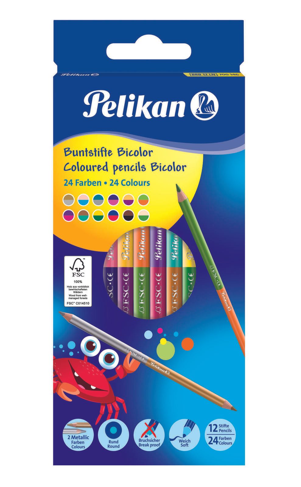 Pelikan Buntstifte Mehrfarbig