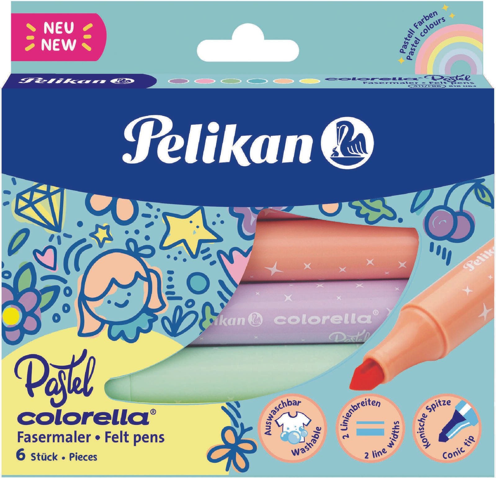 Pelikan Filzstifte Mehrfarbig 0.5 mm