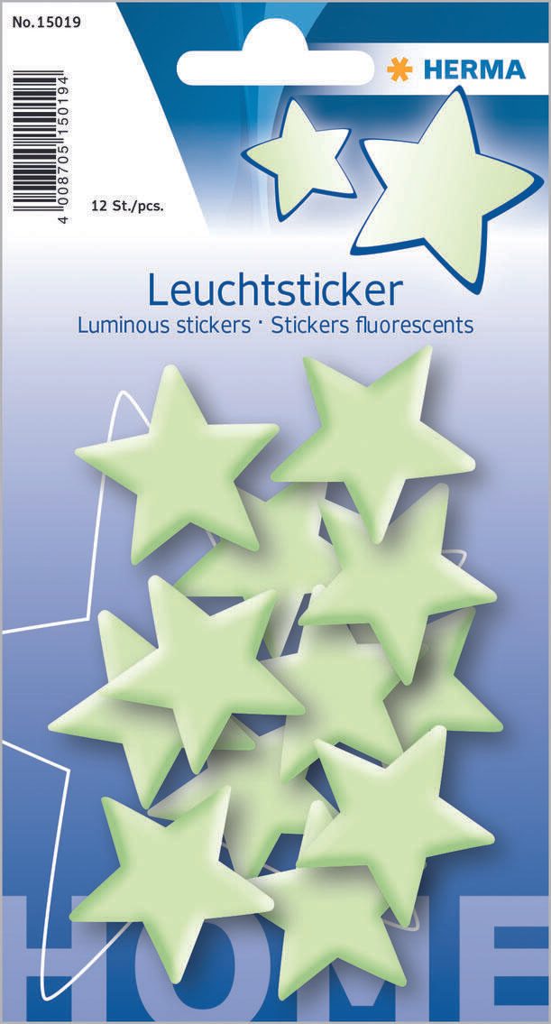 HERMA Leuchtaufkleber Stern mini