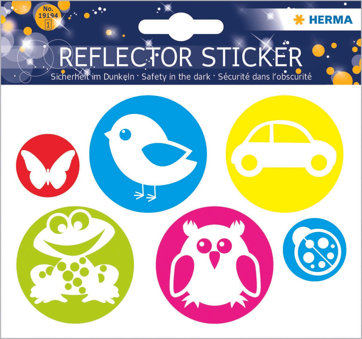 HERMA reflektierende Aufkleber Kreise mit Bild
