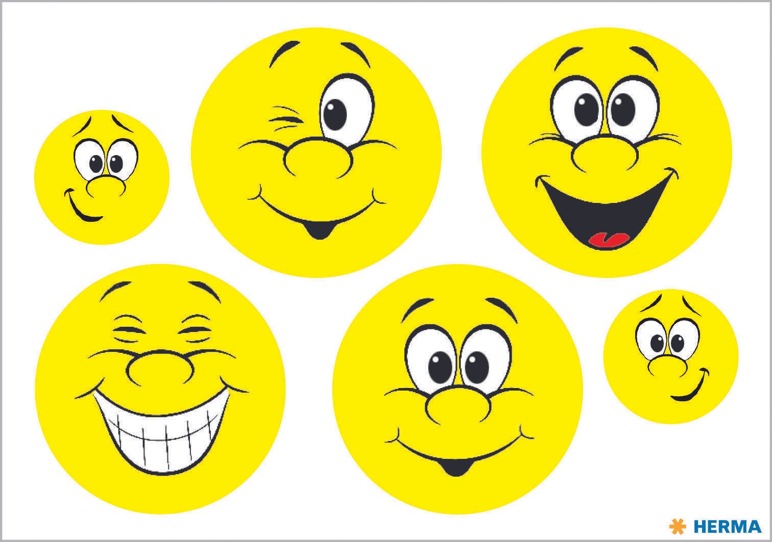 HERMA reflektierende Aufkleber Smiley