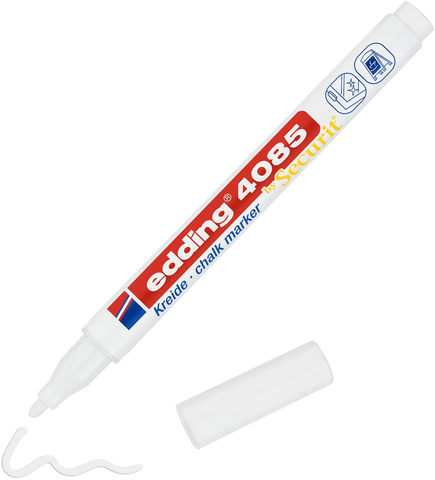 edding 4085 Kreidemarker 1.0 - 2.0 mm Weiß