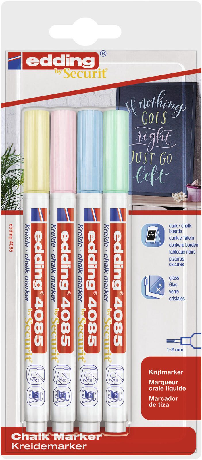 edding 4085 Kreidemarker 1.0 - 2.0 mm Mehrfarbig