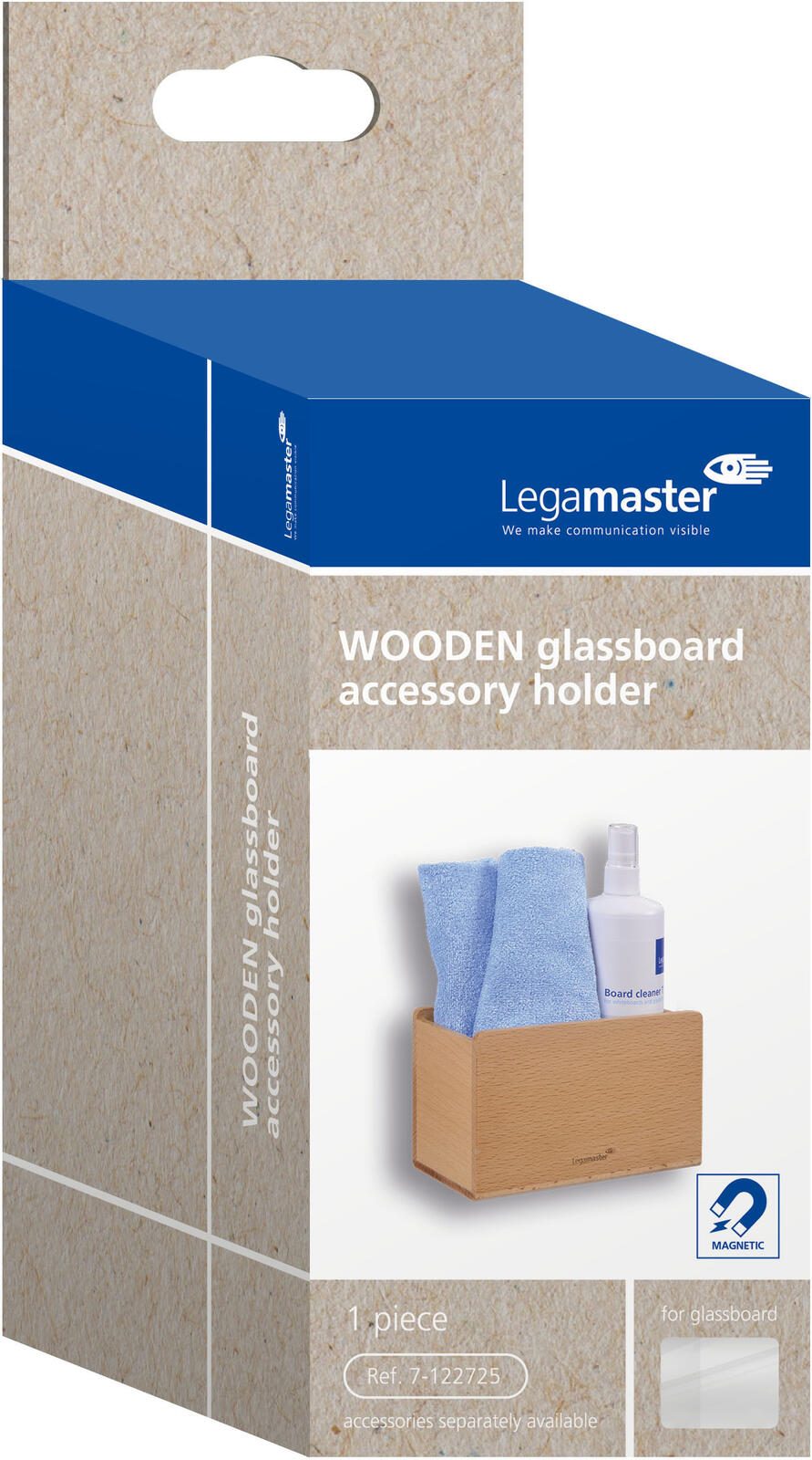 Legamaster magnetischer Stiftehalter 19,0 x 7,5 x 9,2 cm braun