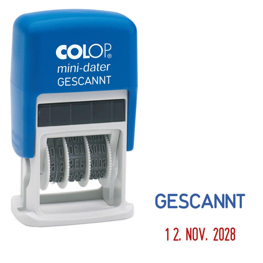 COLOP Datumstempel mit Text S160/L 'GESCANNT'