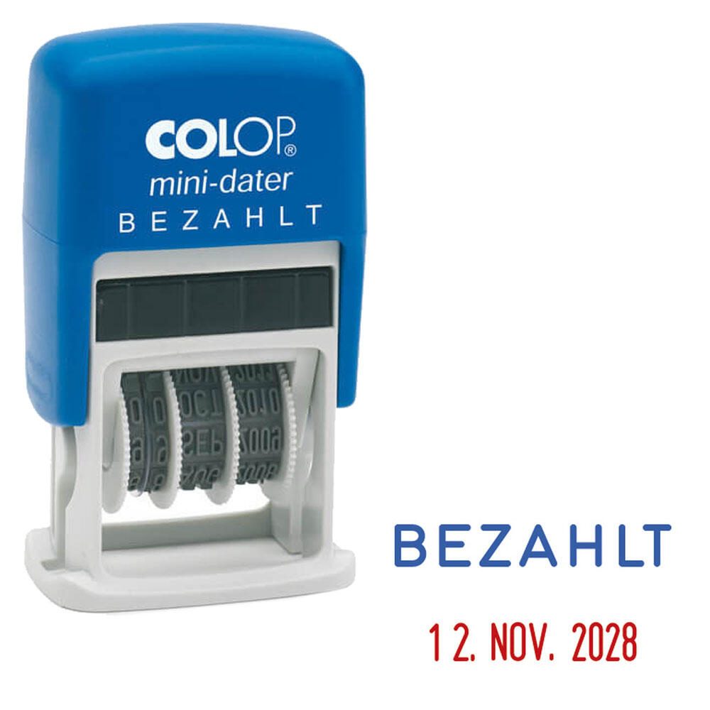 COLOP Datumstempel mit Text S160/L 'BEZAHLT'