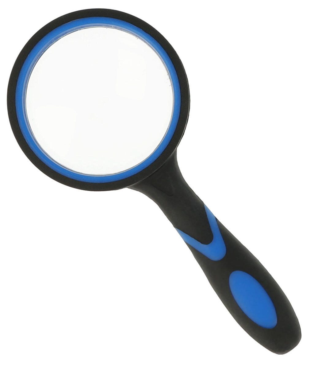 WESTCOTT Lupe schwarz/blau 5-fach, Ø 50 mm