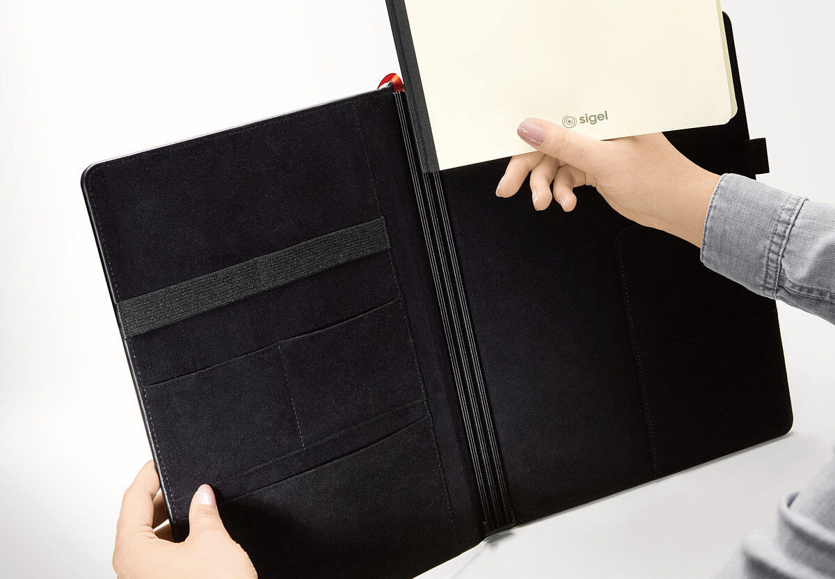 SIGEL Konferenzmappe flex für DIN A4 schwarz