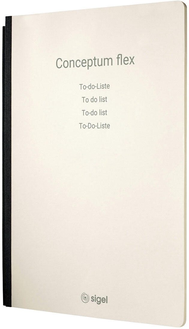 SIGEL Konferenzmappe flex für DIN A4 schwarz