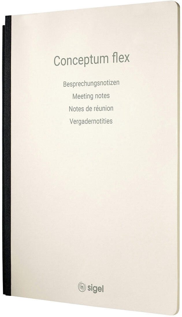 SIGEL Konferenzmappe flex für DIN A4 schwarz