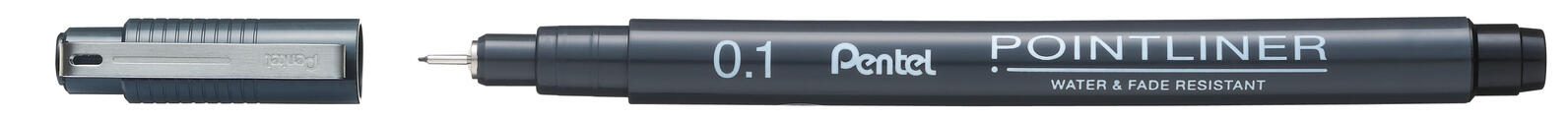 Pentel Pointliner Fineliner 0.1 mm Schwarz