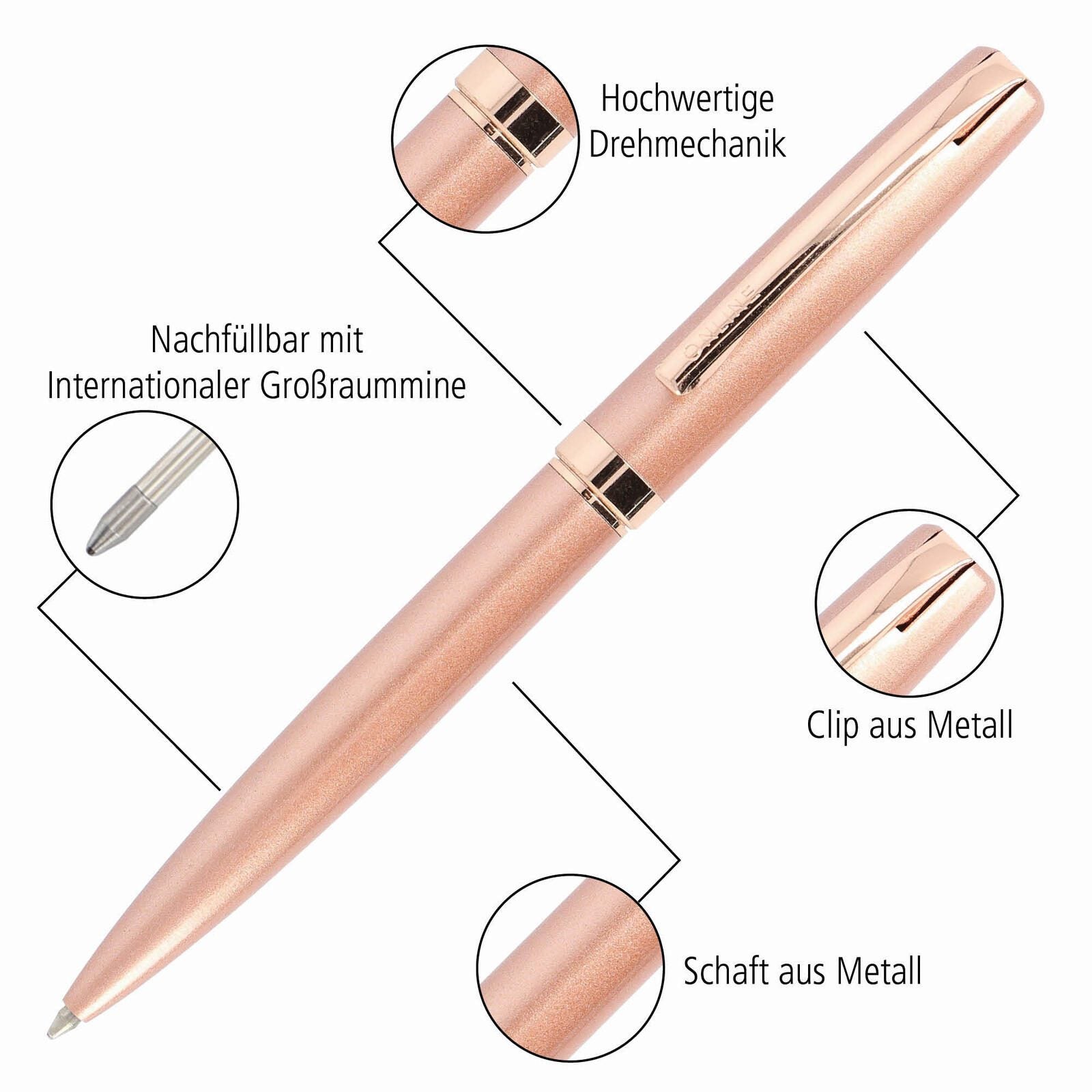 ONLINE® Kugelschreiber 0.6 mm Schwarz