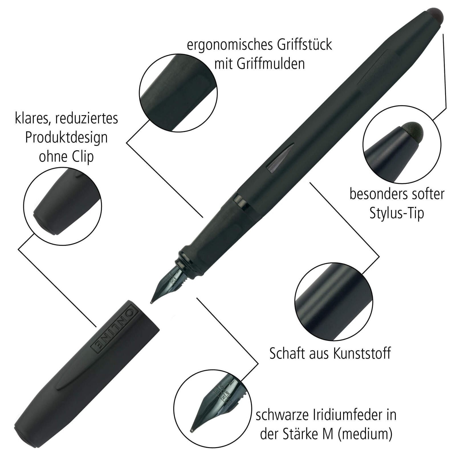 ONLINE® Patronenfüller schwarz