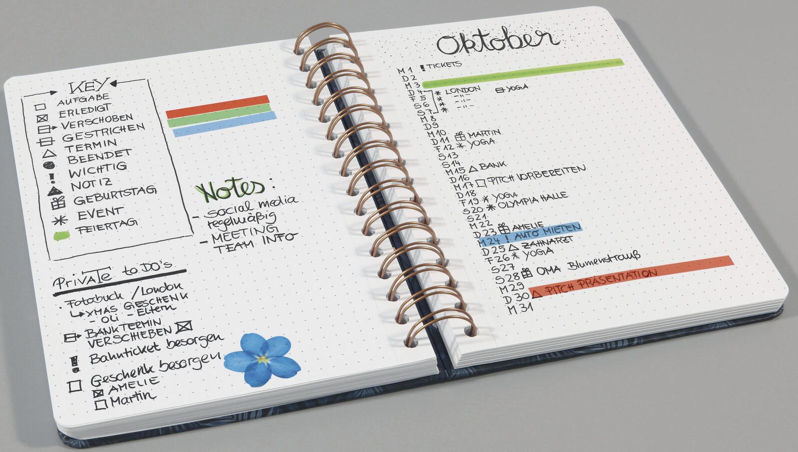 SIGEL Notizbuch ca. DIN A5 punktraster, 240 Seiten