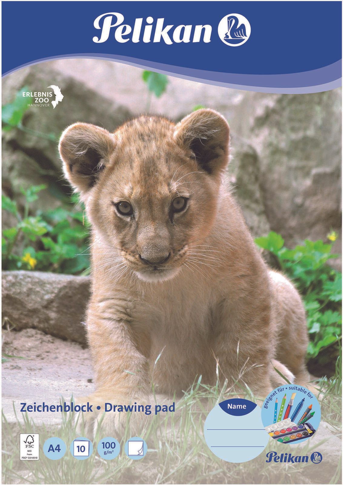 Pelikan Zeichenblock DIN A4 10 Blatt