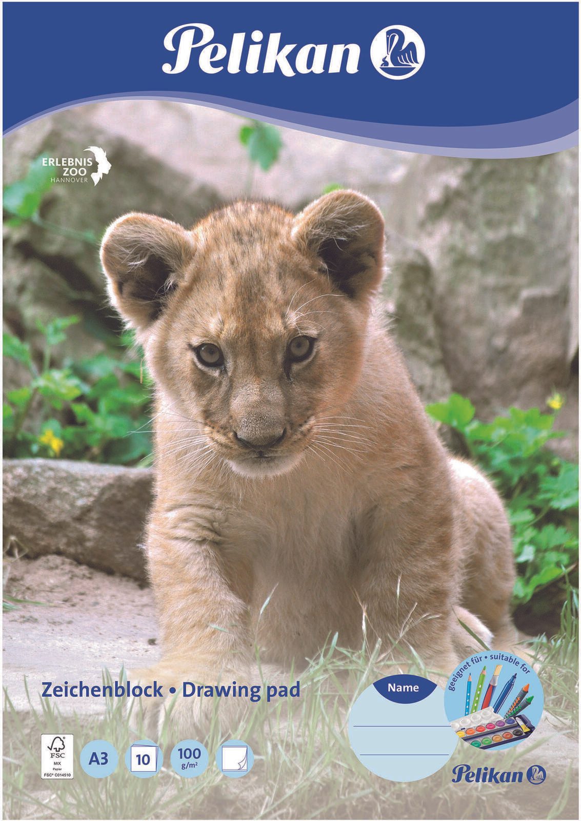 Pelikan Zeichenblock DIN A3 10 Blatt