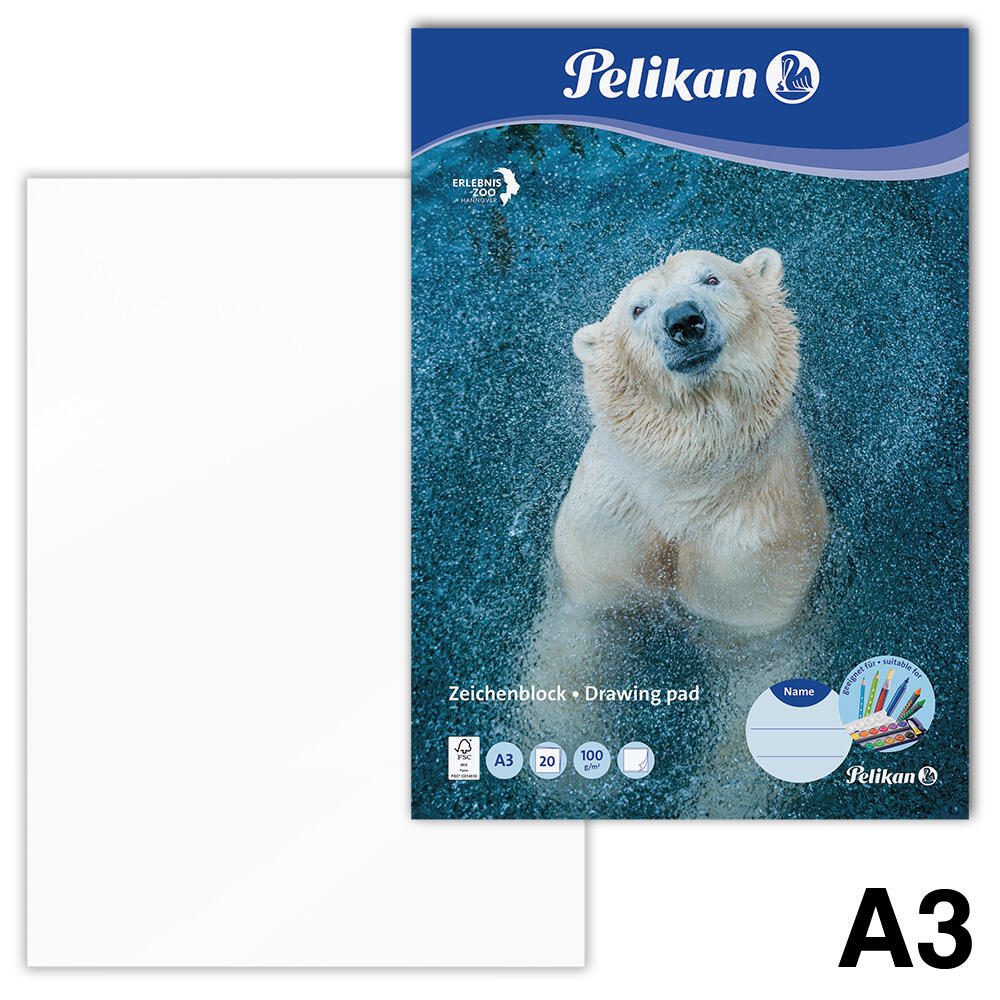 Pelikan Zeichenblock DIN A3 20 Blatt