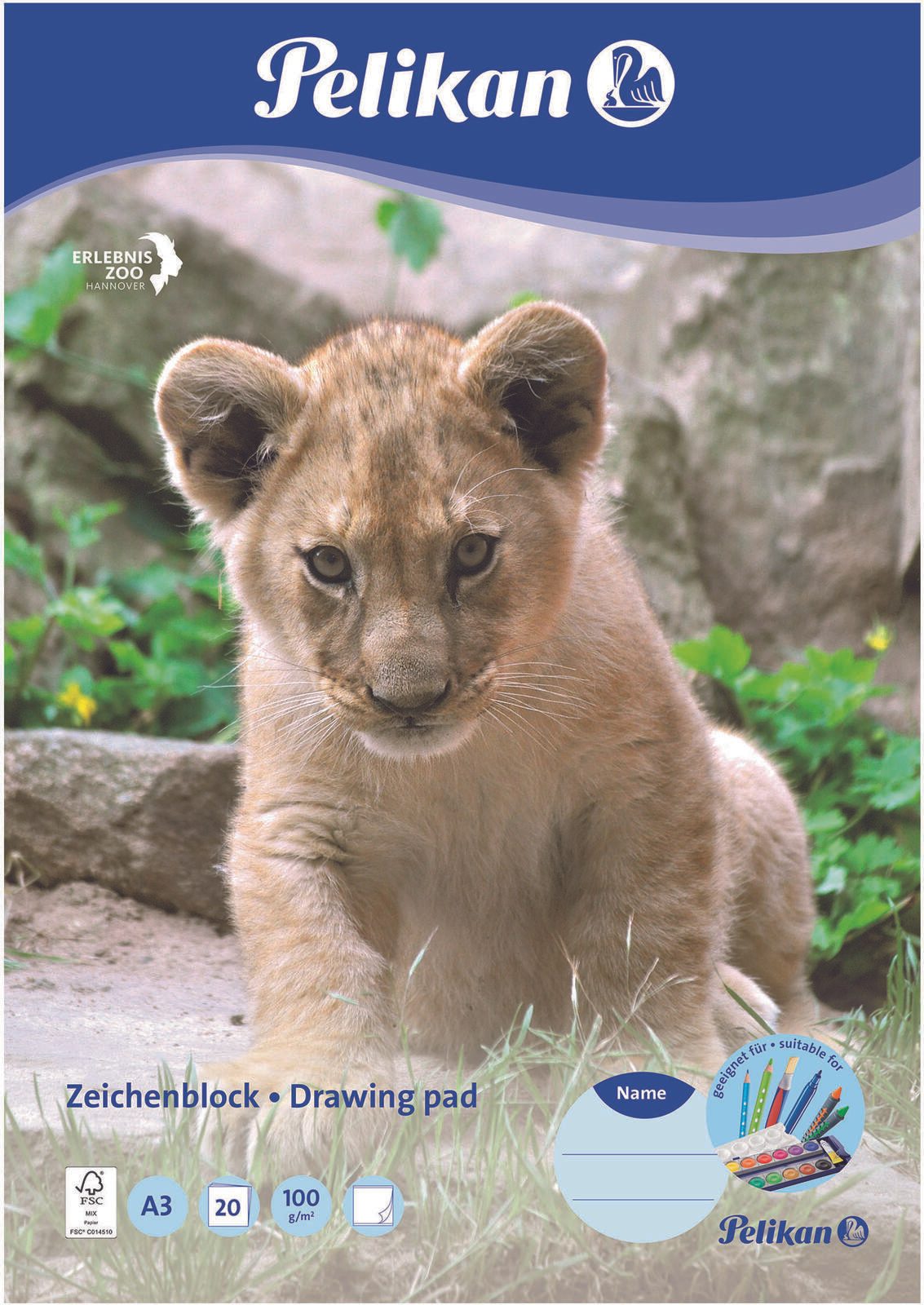 Pelikan Zeichenblock DIN A3 20 Blatt