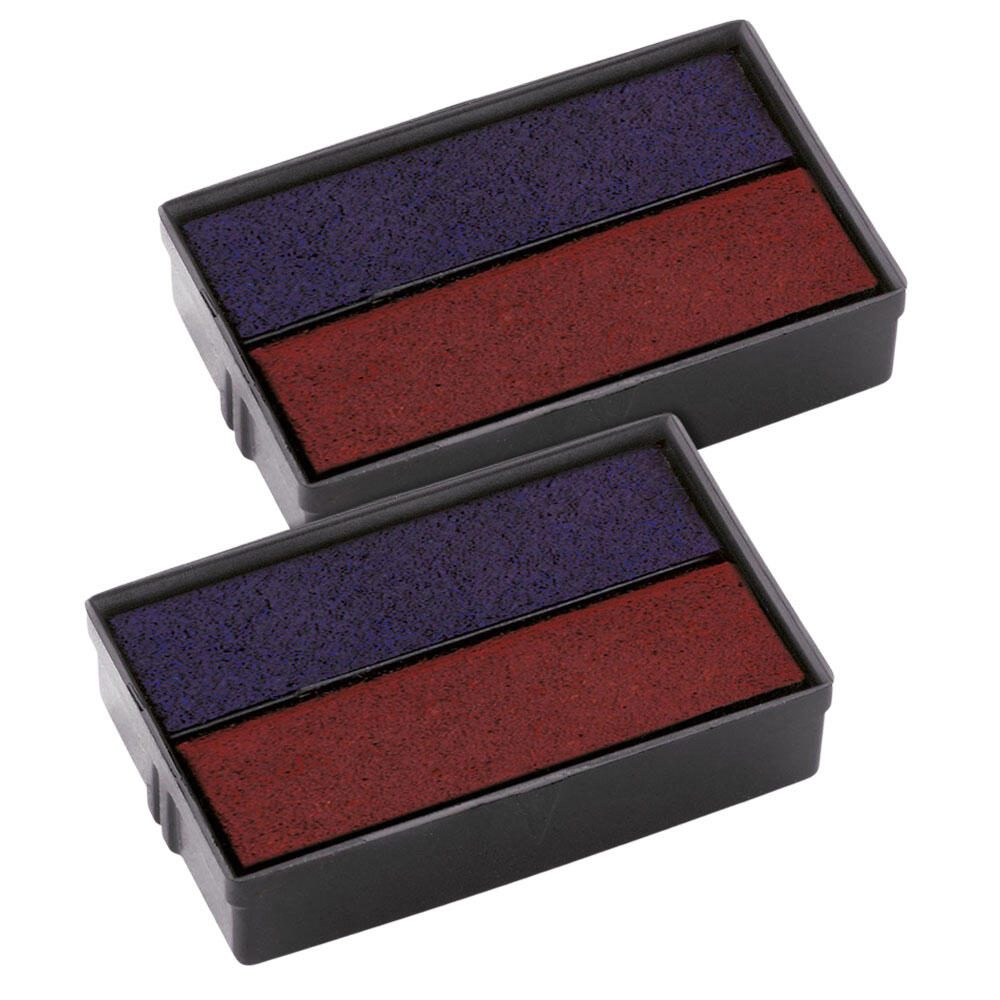 COLOP Ersatzstempelkissen 2,9 x 1,8 cm blau/rot
