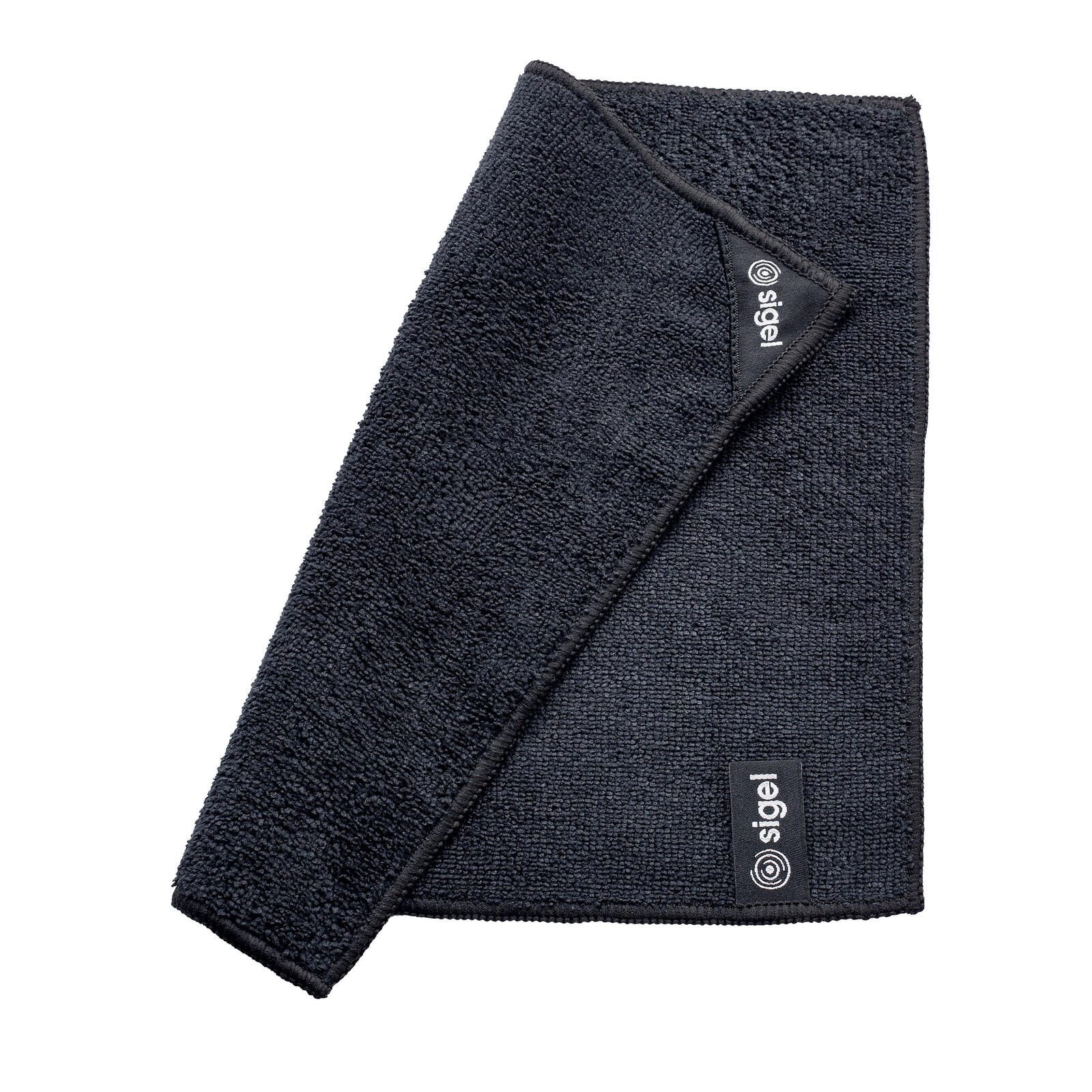 SIGEL Mikrofasertuch für Glastafeln schwarz