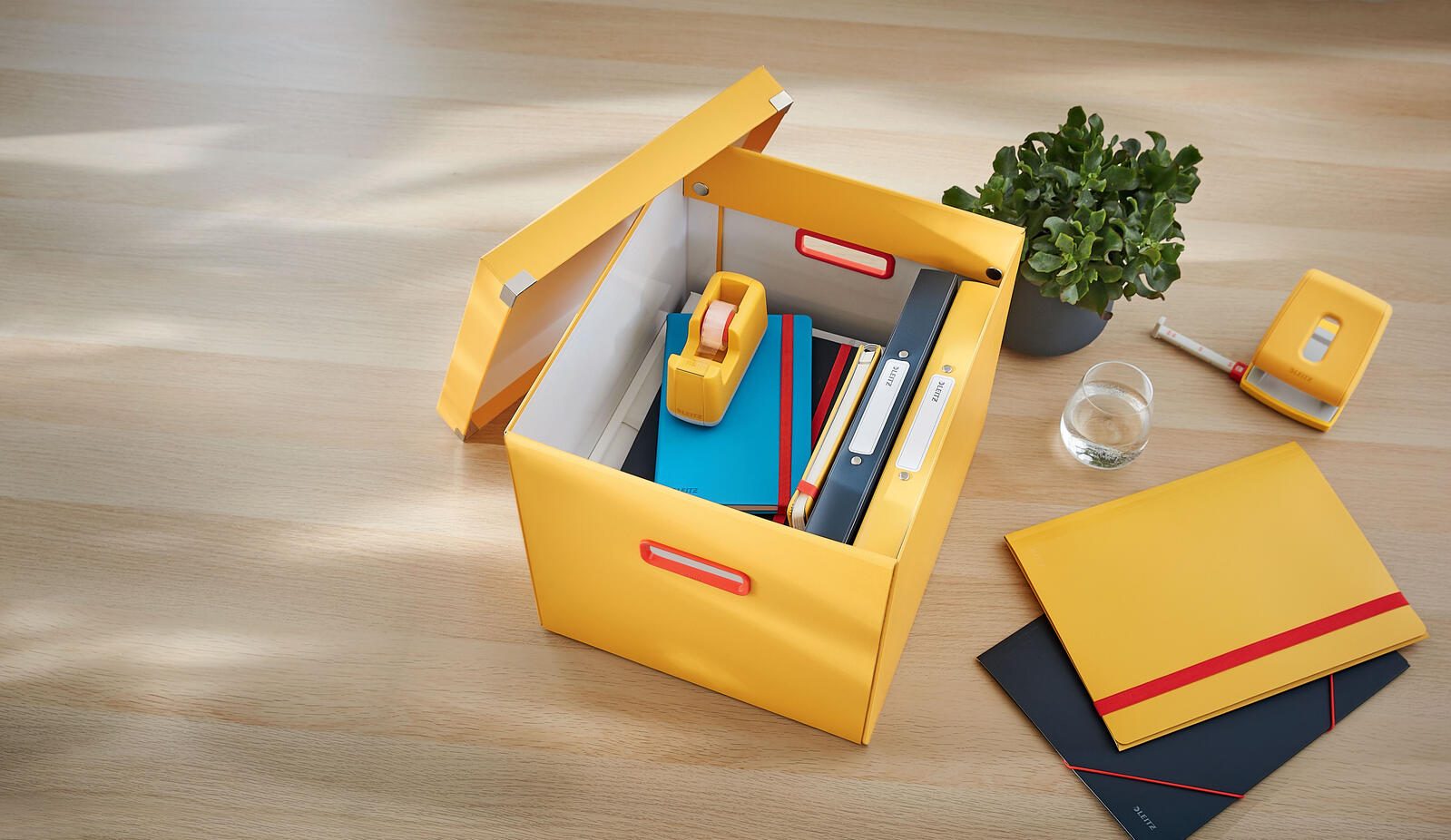 LEITZ Aufbewahrungsbox Click&Store 32,5 l - 32,0 x 36,0 x 31,0 cm gelb