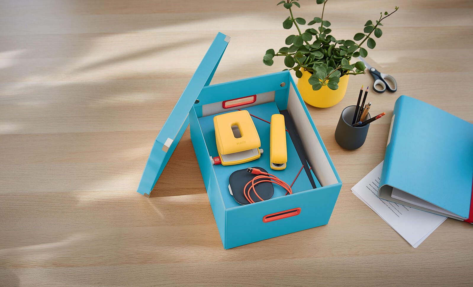 LEITZ Aufbewahrungsbox Click&Store 18,5 l - 28,1 x 37,0 x 20,0 cm blau