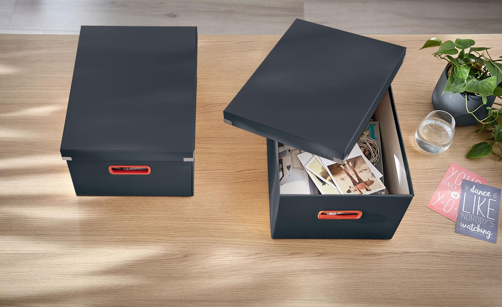LEITZ Aufbewahrungsbox Click&Store 18,5 l - 28,1 x 37,0 x 20,0 cm grau