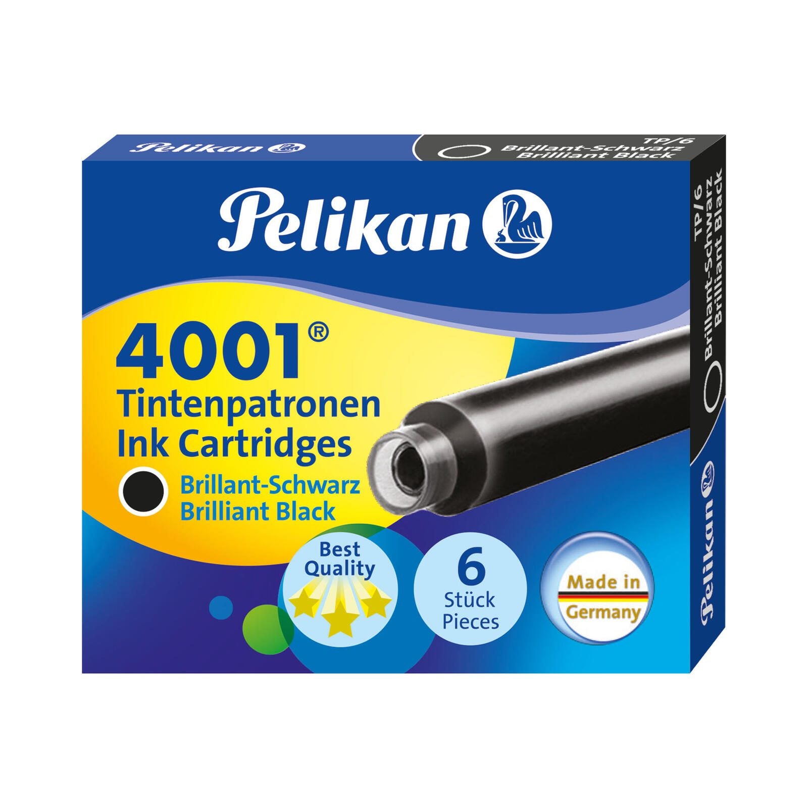 Pelikan Tintenpatronen für Füller brillant-schwarz