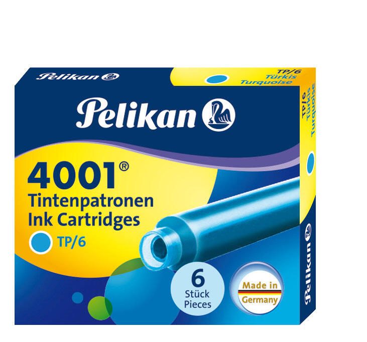 Pelikan Tintenpatronen für Füller türkis