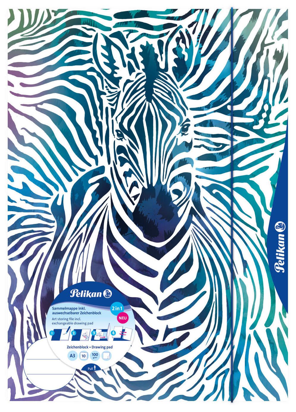Pelikan Zeichenmappe A3 Zebra