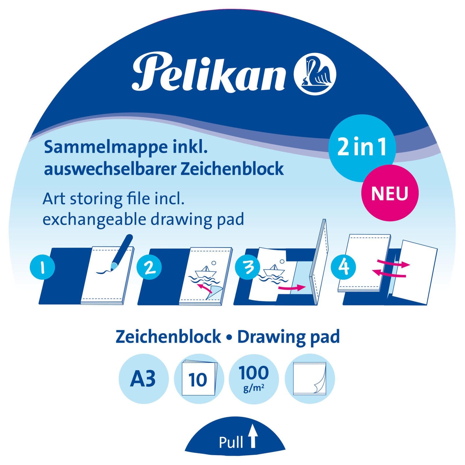 Pelikan Zeichenmappe A3 Zebra