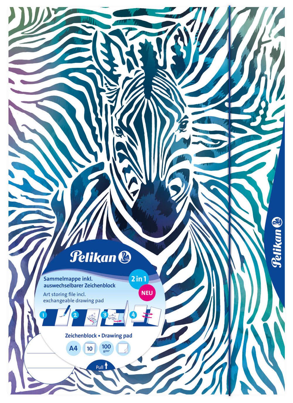 Pelikan Zeichenmappe DIN A4 Zebra