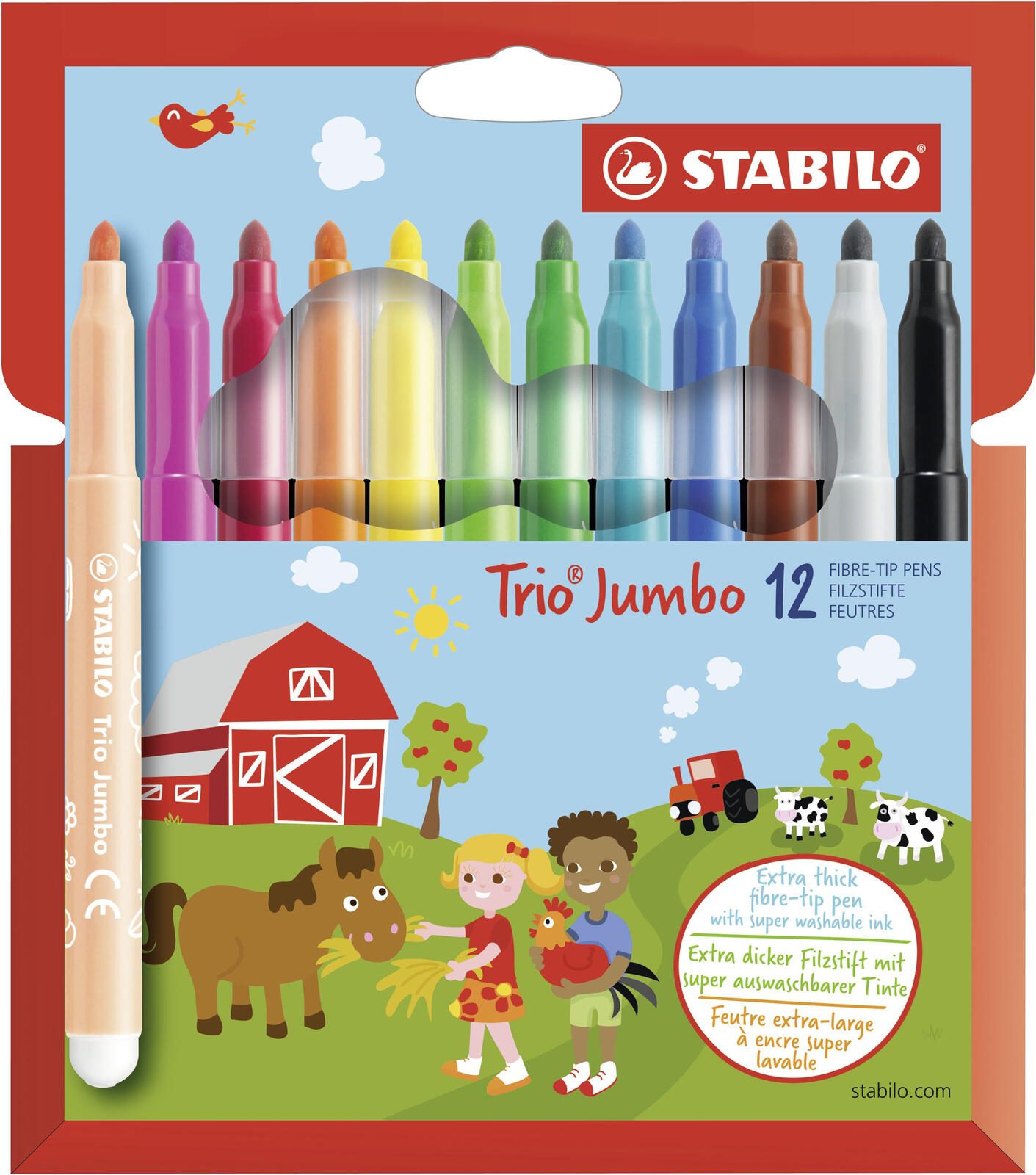 STABILO Filzstifte Mehrfarbig 3.0 mm