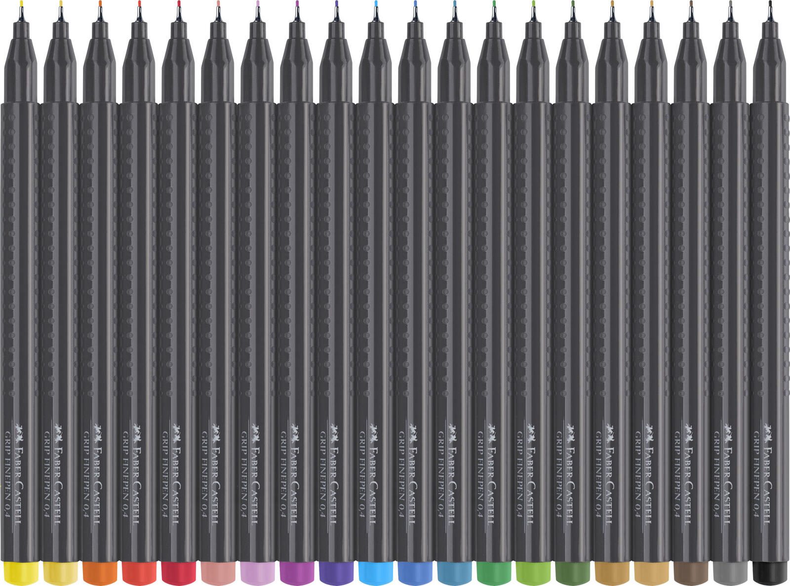 FABER-CASTELL Finepen Grip Fineliner 0.4 mm Mehrfarbig