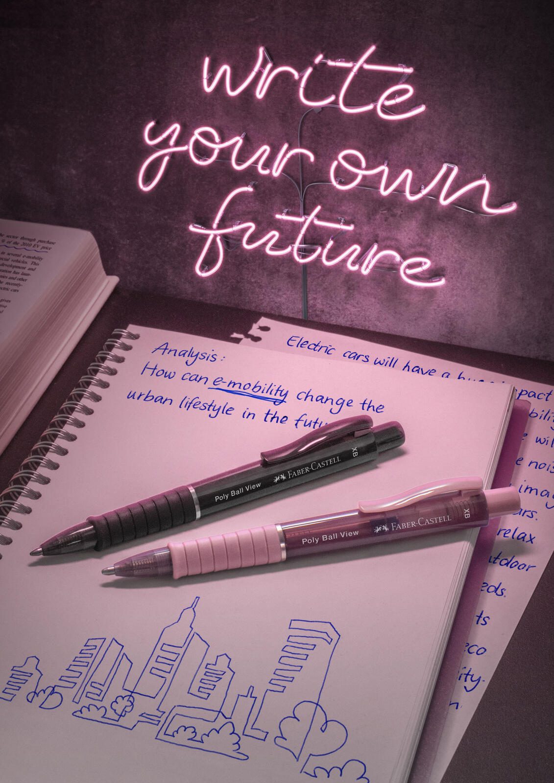 FABER-CASTELL Kugelschreiber 0.7 mm Blau