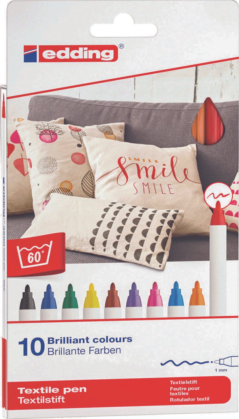 edding Textilmarker 1.0 mm Mehrfarbig