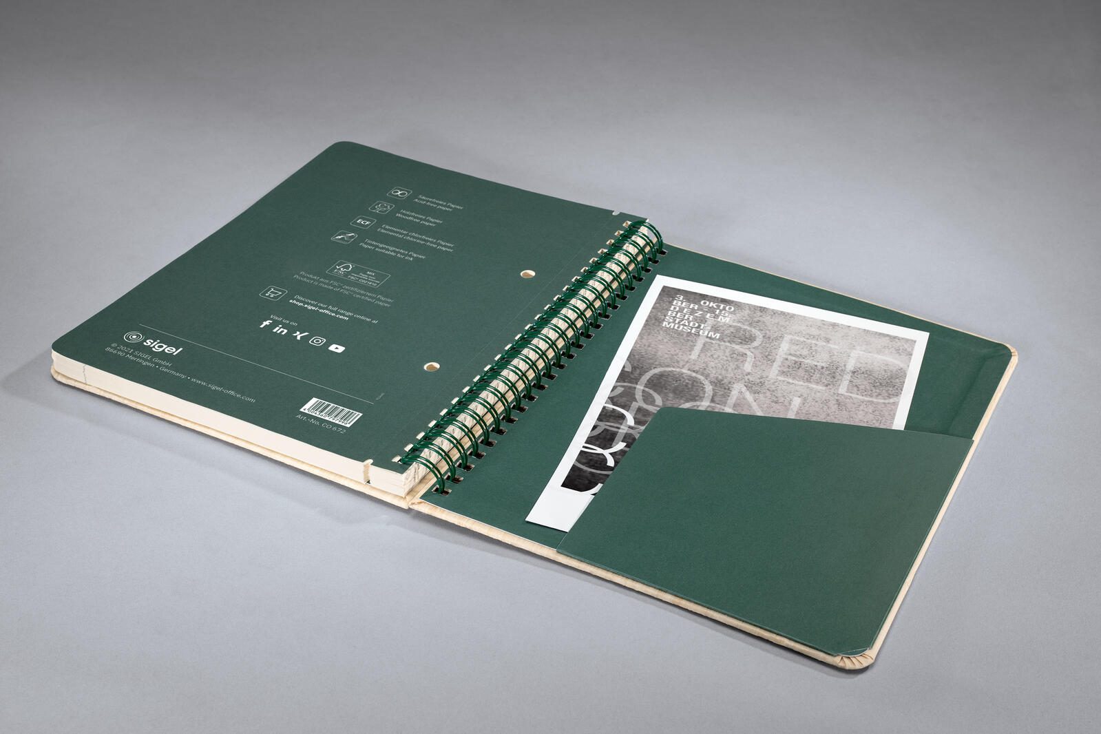 SIGEL Notizbuch ca. DIN A5 punktraster, 160 Seiten