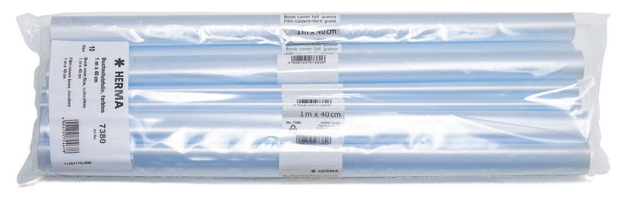 HERMA Bucheinbandfolie 40 cm x 1 m transparent