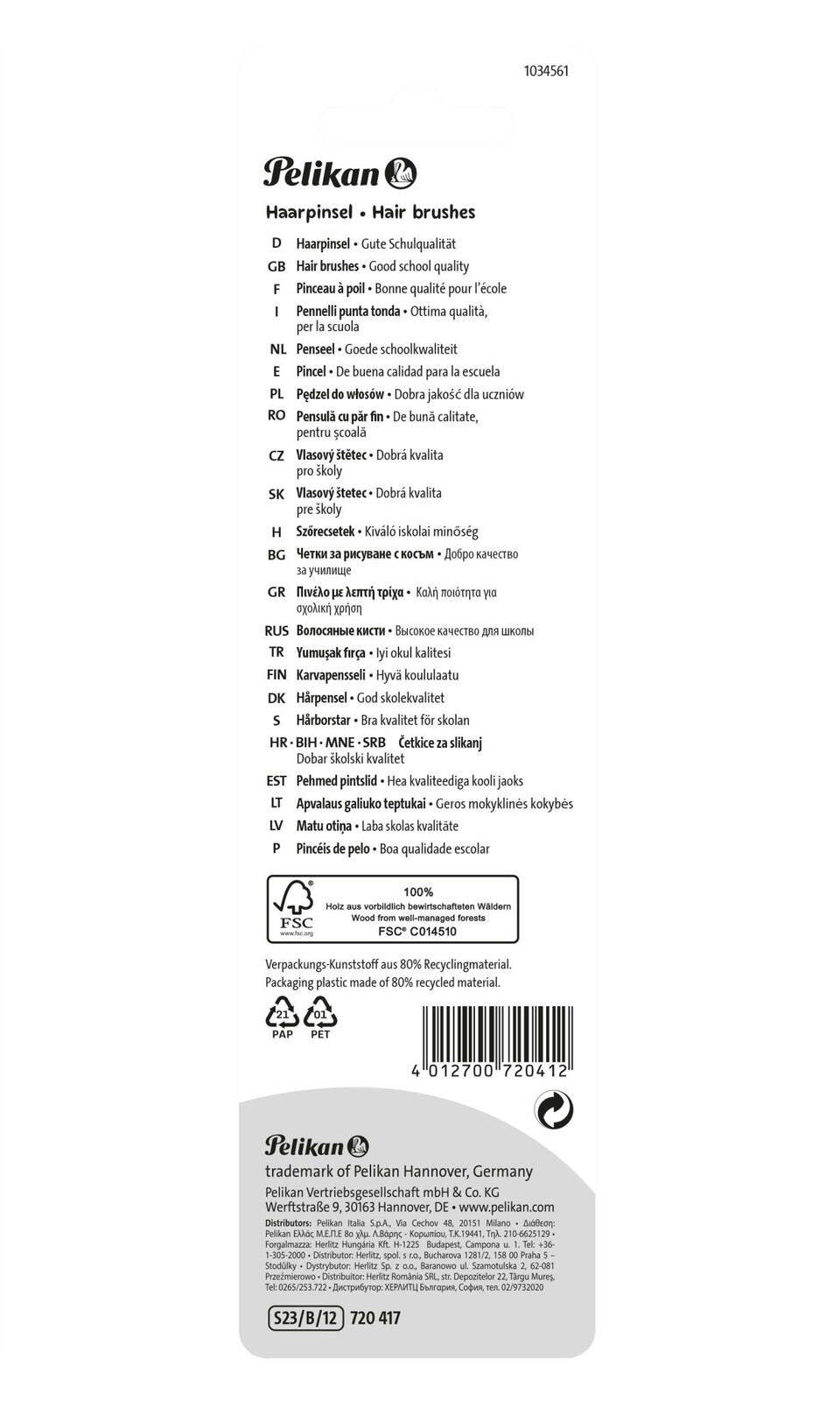 Pelikan Pinsel-Set 12-teilig