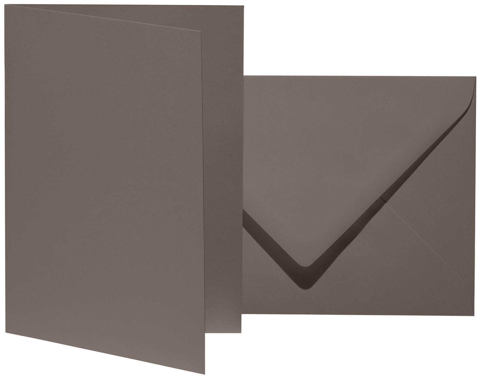 artoz Faltkarten mit Briefumschlägen DIN B6 graphit