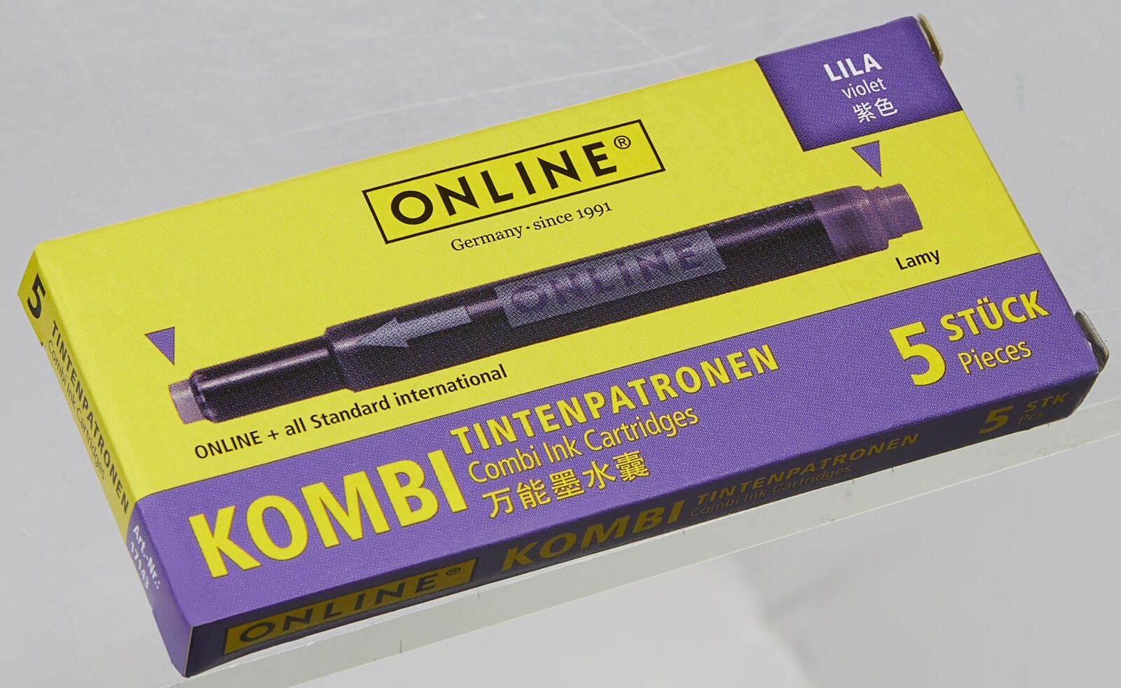 ONLINE® Tintenpatronen für Füller lila