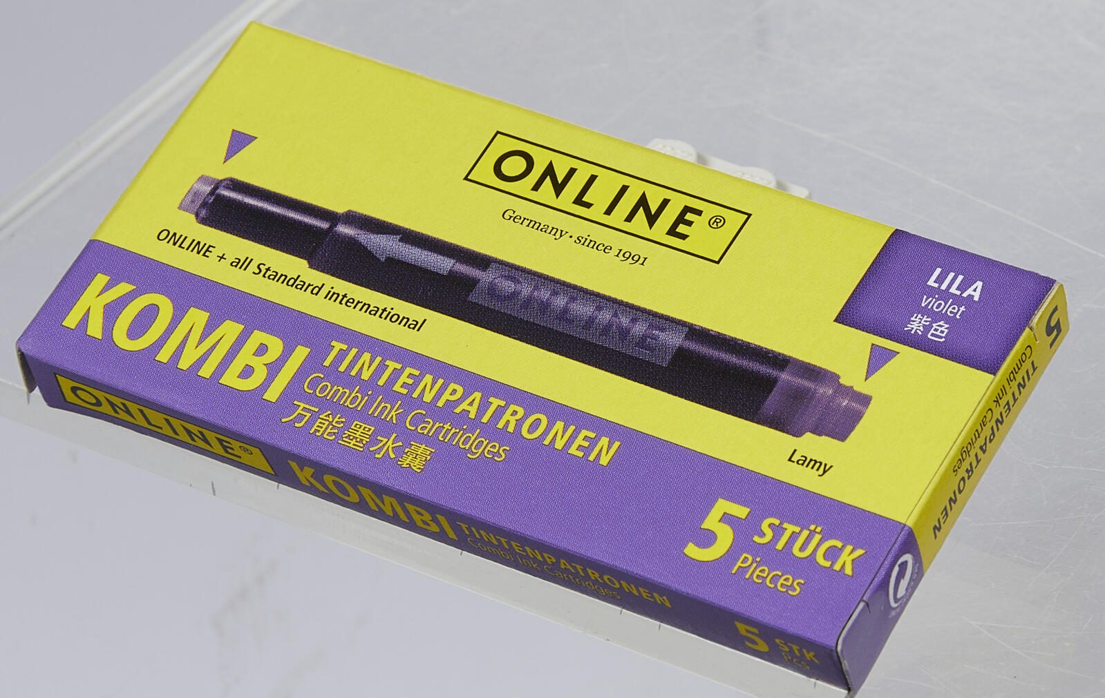 ONLINE® Tintenpatronen für Füller lila