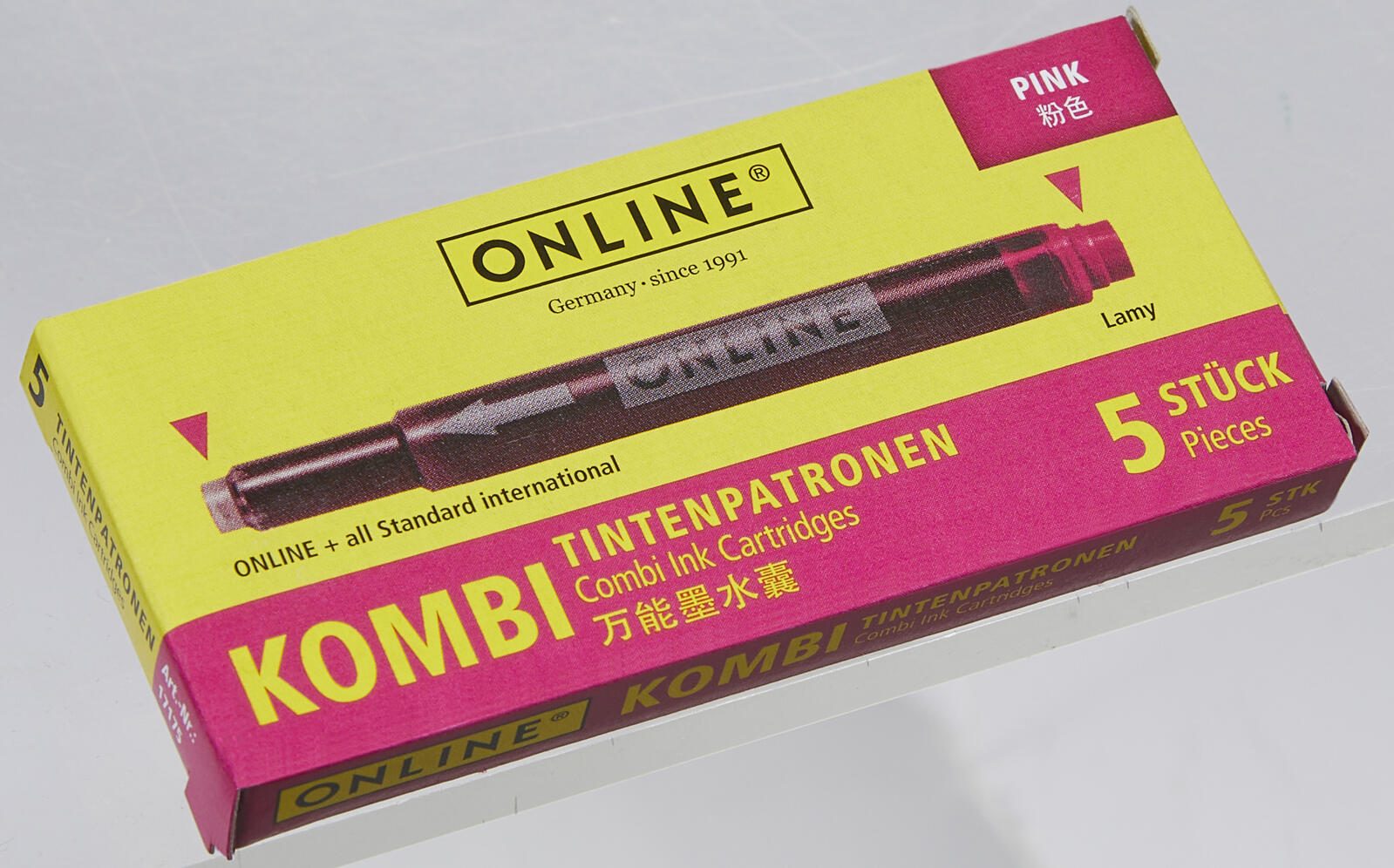 ONLINE® Tintenpatronen für Füller pink