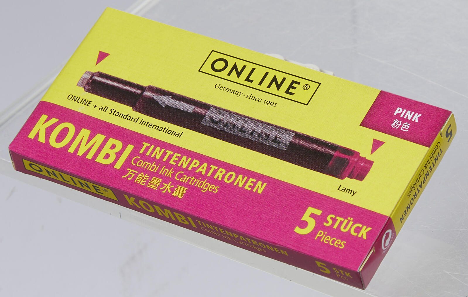 ONLINE® Tintenpatronen für Füller pink